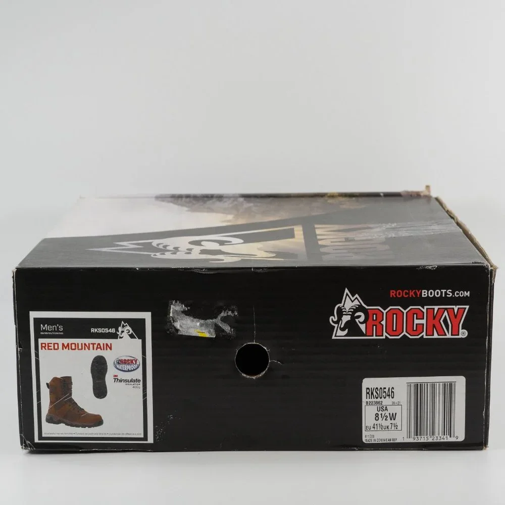Rocky Men's Red Mountain Waterproof 400 G Insulated Boot RKS0546 Multi Size